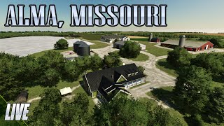 Working The Farm  Alma Missouri US  FS22 Live [upl. by Tak867]