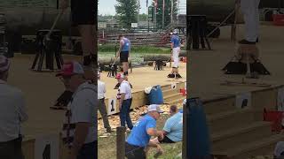 Woodchopping Final Men’s Underhand Hayward Wisconsin Lumberjack World Championships amandabeams3354 [upl. by Caty]