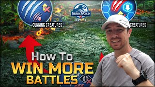 How To WIN MORE Battles in Jurassic World Alive 20 [upl. by Oicnanev]