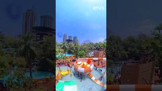 Cyclone Water Slide at Tikuji ni wadi waterslide short [upl. by Ralyat]