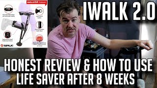 IWALK 20 HONEST REVIEW AND HOW TO USE BEST ALTERNATIVE TO WALKER CRUTCHES KNEE SCOOTER [upl. by Eckhardt]