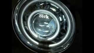 534quot Bullet 2 55w HID  BiXenon Projector HD Headlight with CCFL by Sick HIDs [upl. by Anniken66]