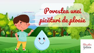 Povestea unei picături de ploaie Poveste educativă Circuitul apei în natură Material didactic 💦💦💦 [upl. by Lallage717]