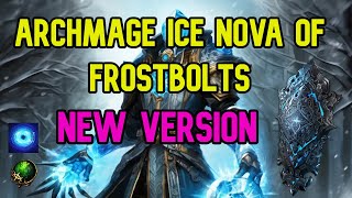 Poe 325  Archmage Ice Nova of Frostbolts NEW VERSION  T17 Fortress with Delirium [upl. by Errot]