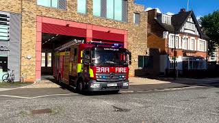 London Fire Brigade  Dockhead E341 Turnout DPL 205 Reserve [upl. by Borchers]