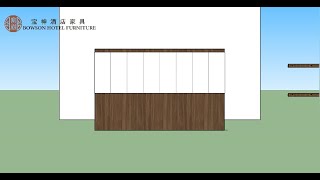 Hotel headboard Installation Made By Sketchup [upl. by Meingoldas396]