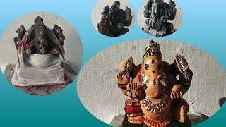 கோவில் விநாயகர் சிலை அலங்காரம்  vinayagar silai alangaram [upl. by Esirahc]