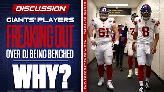 Giants Players Are Freaking Out Over Daniel Jones Being Benched  Why [upl. by Atinuaj812]