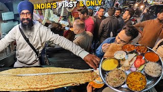 Indias Biggest Desi Ghee Paratha Thali Singh Bangalore Dosa Desi Dhaba 😍 Street Food India New [upl. by Analram]