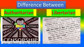 Difference between Authoritarian and Libertarian [upl. by Oirramed395]