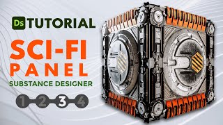 3Substance Designer Tutorial  Creating Fantastic Sci Fi Panel [upl. by Mich]