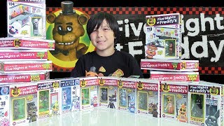 22 Five Nights at Freddys Building Sets amp FNAF Ghoulish Figures from McFarlane Toys Review [upl. by Baten]