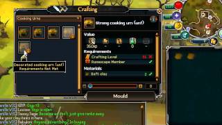 Runescape  How to make and use urns W Commentary [upl. by Nosreip]