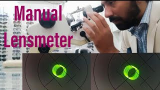 Manual lensometer Practical demonstration [upl. by Notnef]