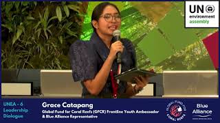 UNEA6 Grace Catapang GFCR Frontline Youth Ambassador ForCoral [upl. by Tikna]