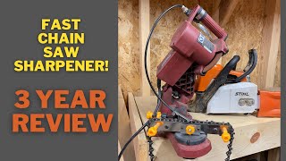 How to use Harbor Freights Chicago Electric Chainsaw Sharpener and Review [upl. by Tneicniv633]