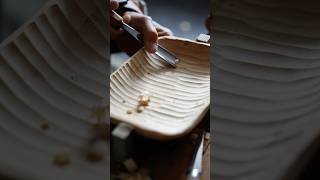 carving a tray check out my online courses link in profile wood diy beginwoodworking [upl. by Ahaelam]