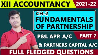 P amp L Appropriation Ac and Partners capital Ac Full fledged Questions Fundamentals Part 7 [upl. by Relda]