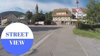 STREET VIEW Mitteltal in Black Forest in GERMANY [upl. by Odey]