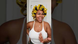 Roller Set on Natural hair Want the full tutorial 💛 rollerset naturalhaircare naturalhairstyle [upl. by Philpot]