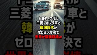 トヨタ・スバル・三菱・ホンダ車とK国現代がゼロヨン対決した結果… 海外の反応 [upl. by Carmen]