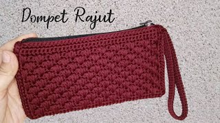 Tutorial quotDompet Rajutquot Mudah dan cantik [upl. by Ititrefen95]