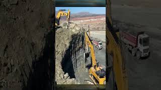 Three Caterpillar 385C Excavators Loading Mercedes amp MAN Trucks  SotiriadisLabrianidis Mining  4k [upl. by Samoht]