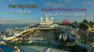 Majestic Princess Cruise  Vanuatu  Fiji  New Caledonia  2024  4k [upl. by Forsta226]