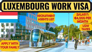 Luxembourg Country Work Visa 2024  Luxembourg Jobs  Europe  Moving to Europe  Dream Canada [upl. by Atsev452]