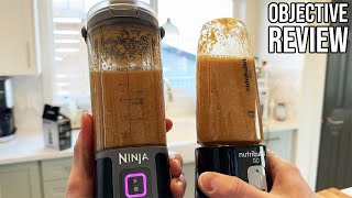 Ninja Blast Portable Blender vs Nutribullet GO Review [upl. by Adnarim]