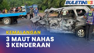 KEMALANGAN  Dua Beranak Pelajar Maut Nahas 3 Kenderaan [upl. by Millburn639]