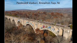 Paulinskill Viaduct Creepy Decaying Abandoned Haunted Weird NJ Street Art Gallery Graffiti drone [upl. by Adlog]