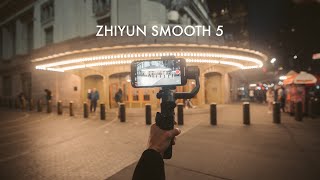 Zhiyun Smooth 5  Film Like a Pro Review  Unboxing  Real Footage [upl. by Yeltnerb]