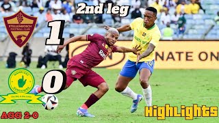 Stellenbosch Vs Mamelodi Sundowns MTN 8 2nd leg Highlights [upl. by Nosmas]