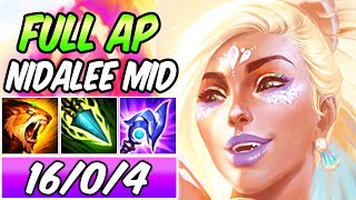 S CLEAN PLAYS OCEAN SONG NIDALEE MID FULL AP DARK HARVEST  Build amp Runes  League of Legends [upl. by Annahc58]