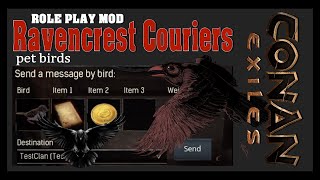 RAVENCREST COURIERS Conan Exiles Mod ShowcaseTutorial [upl. by Davina]