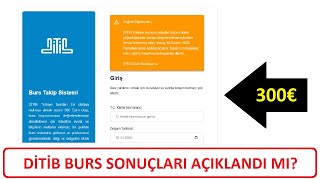 DİTİB BURS SONUÇLARI AÇIKLANDI MI DİTİB BURS SONUÇLARI NE ZAMAN AÇIKLANACAK [upl. by Schiff498]