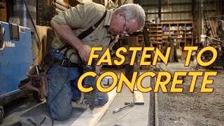 How to Fasten to Concrete [upl. by Nyssa]