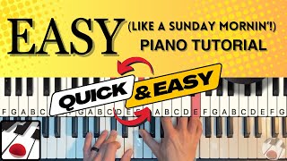 Easy Like A Sunday Mornin Piano Tutorial [upl. by Anehs511]