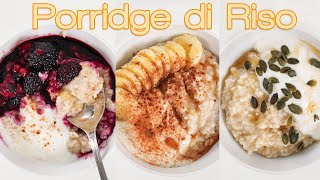 Porridge Dolce di Riso Low Fat [upl. by Mohl803]