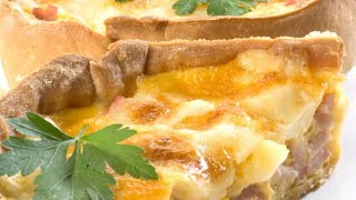 Receta de quiche de queso y jamón cocido  Karlos Arguiñano [upl. by Inaluahek]