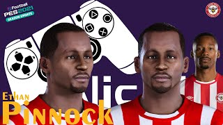 Ethan Pinnock PES 2021  PES 2020  Face Build  Brentford  NisNiz Channel [upl. by Nerrual]