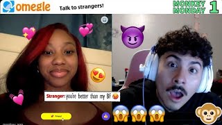 SHE SENT WHAT  😳 MONKEY MONDAY EP1 OMEGLE [upl. by Uliram290]