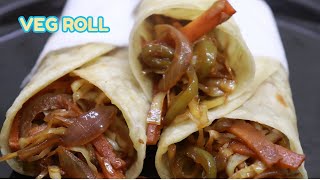 Street Style Crispy Veg Roll Recipe  Veg Roll  Simple amp Easy Veg Roll [upl. by Sivle237]