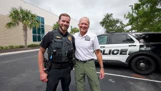 Police Officer Surprises the Flight Paramedic Who Saved His Life [upl. by Yrak]