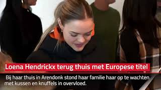 Loena Hendrickx terug thuis met Europese titel op zak [upl. by Nalon]