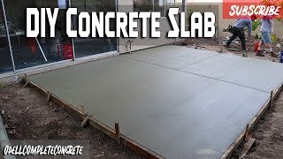 How to Pour a Concrete backyard Patio Slab Beginner Guide [upl. by Beberg]