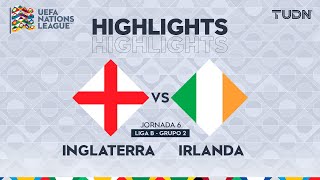 HIGHLIGHTS  Inglaterra vs Irlanda  UEFA Nations League 2024  TUDN [upl. by Luaped]