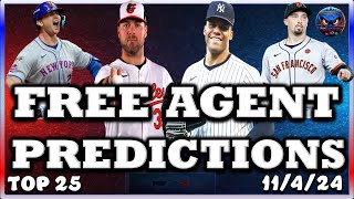 2025 MLB Top Free Agent PREDICTIONS  MLB FREE AGENCY  MLB HOT STOVE  MLB TRADE RUMORS  METS [upl. by Libbey]