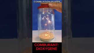 COMBUSTION DU FER DANS DU DIOXYGÈNEcombustion chimie experienceschemistry chemistryexperiments [upl. by Annot]